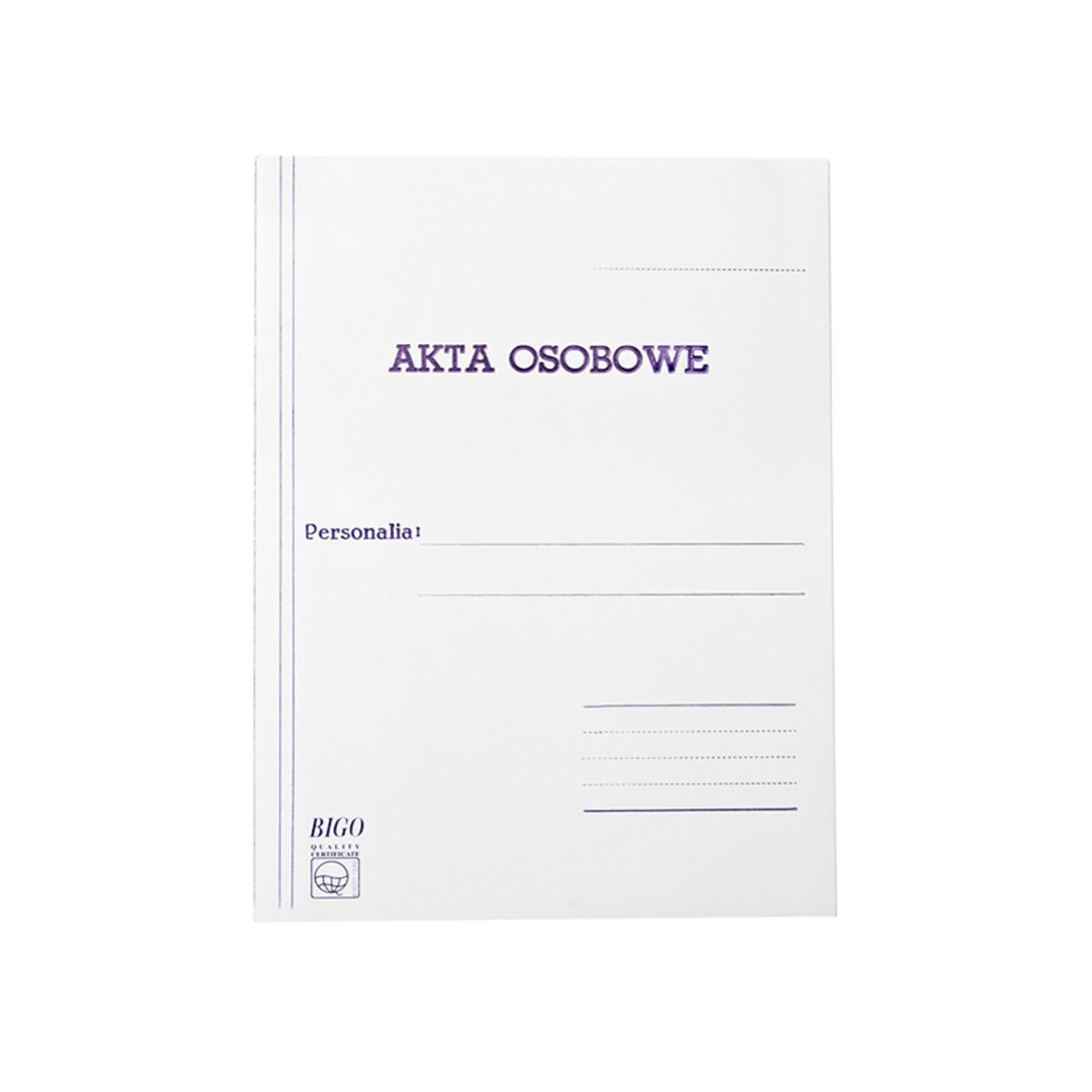 

Bigo Teczka Akt Osobowych Karton opk.10 sztuk