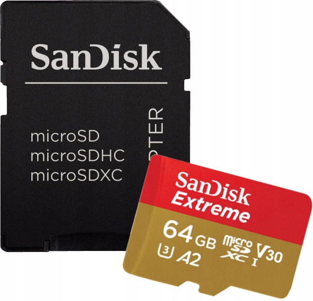 Sandisk MicroSDXC 64GB Extreme UHS-3 V30 160MB / S