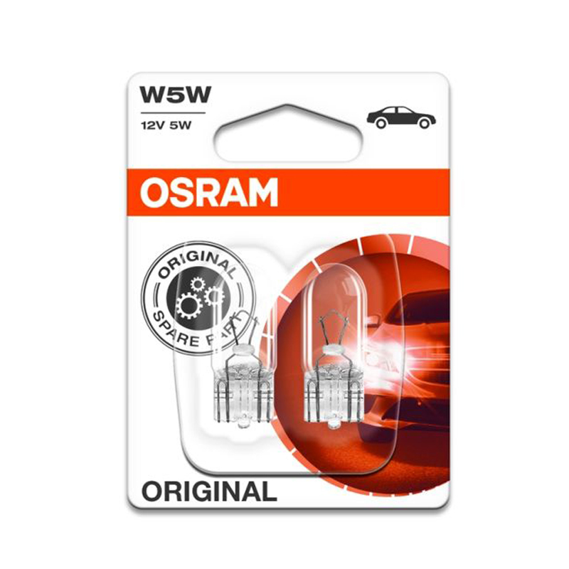 

Żarówki Osram Original W5W T10 12V 5W 2825 Duo