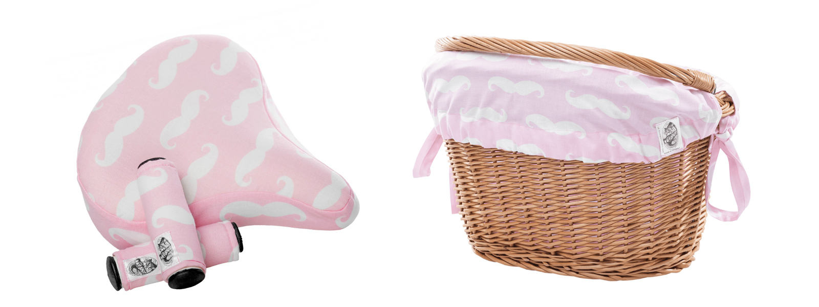 Wkład do kosza rowerowego bawełniany MUSTACHE PINK Marka inna marka