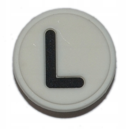 

Litery - Przypinka do Crocs - Białe L- 1349