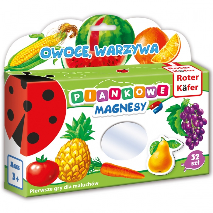 

Duże Bezpieczne Magnesy Piankowe Owoce Warzywa