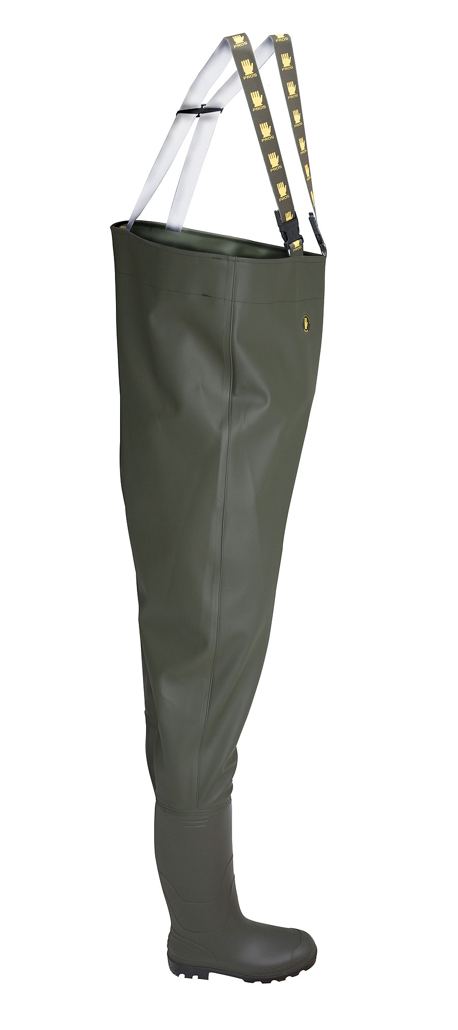Wędkarskie Wodery Spodniobuty PROS Zielone Polskie Rozmiar 40