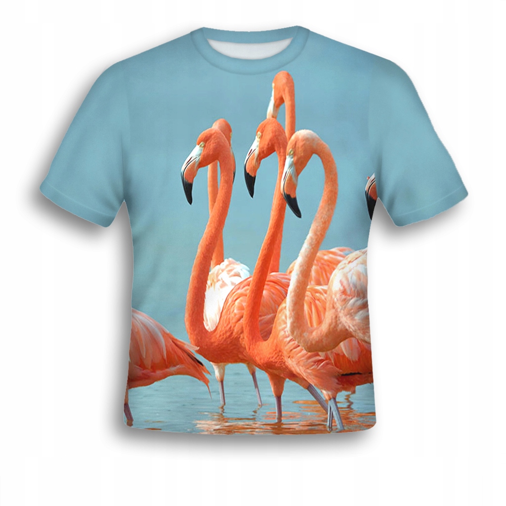 

Koszulka Fullprint T-shirt Flamingi S Trwała Pl