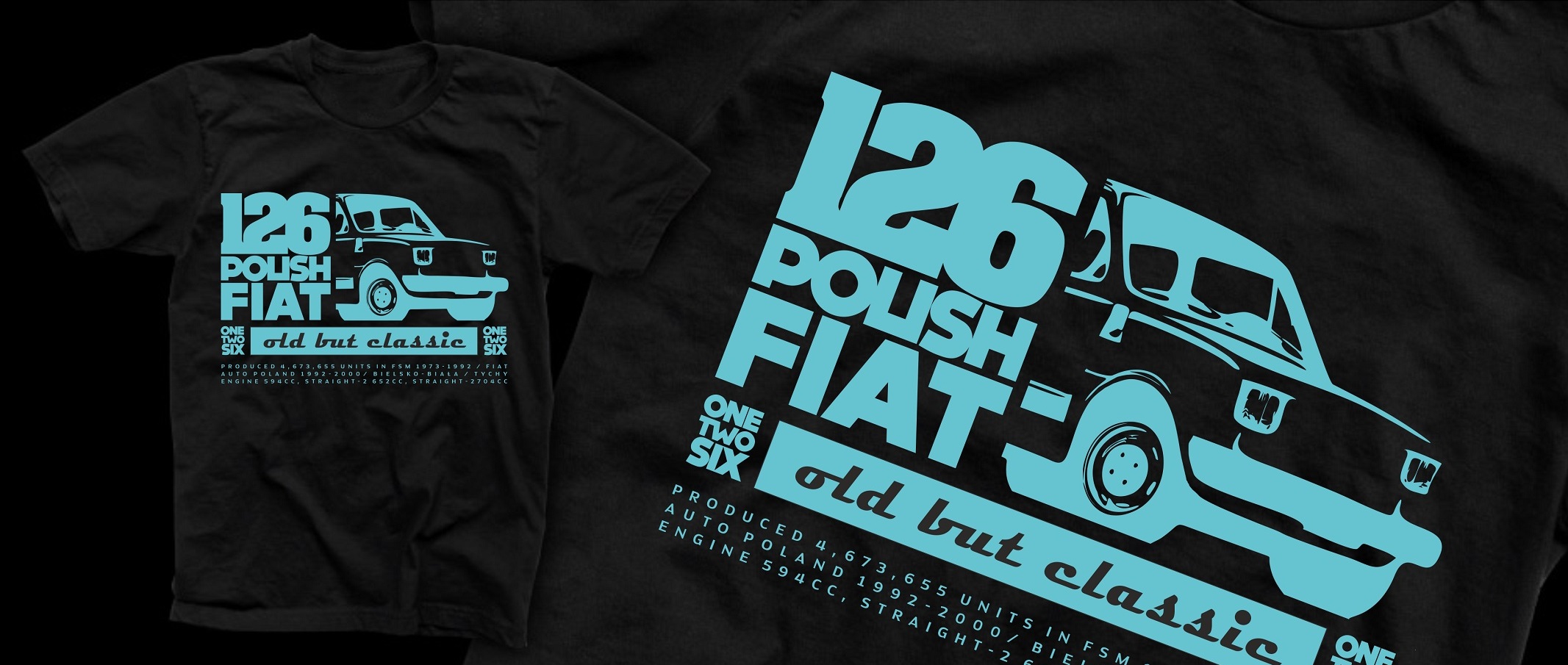 

Koszulka 126p Polish Fiat T-shirt maluch Prl