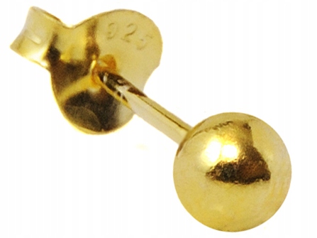 

Versil kolczyk kulka 4,0 mm złocony Srebro 0,925