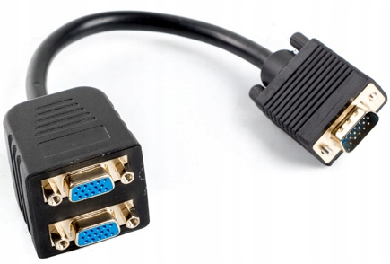 Adapter Vga na X2 Lanberg 20CM splitter Full Hd