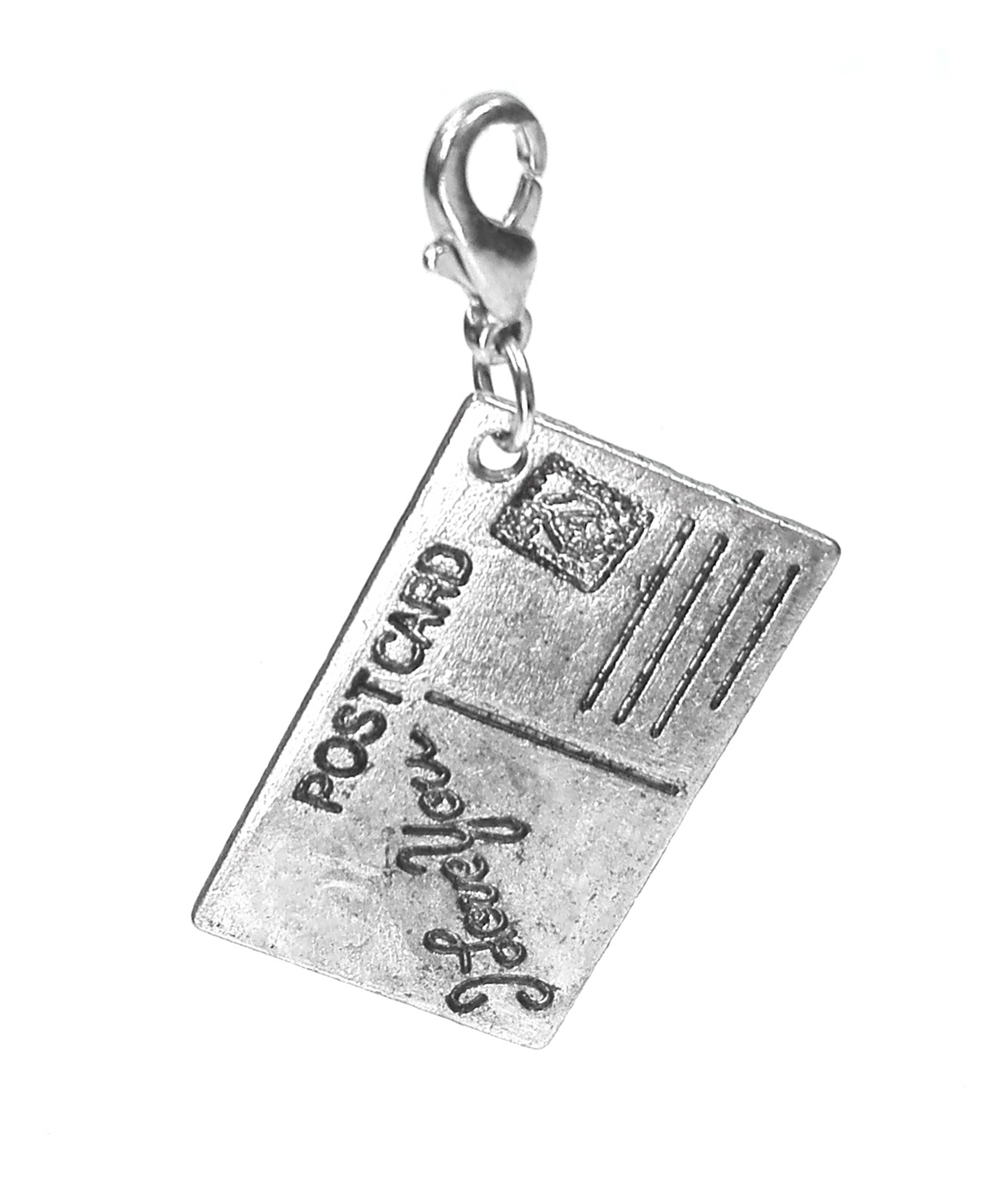 

Charms zawieszka srebrna charms kartka pocztowa