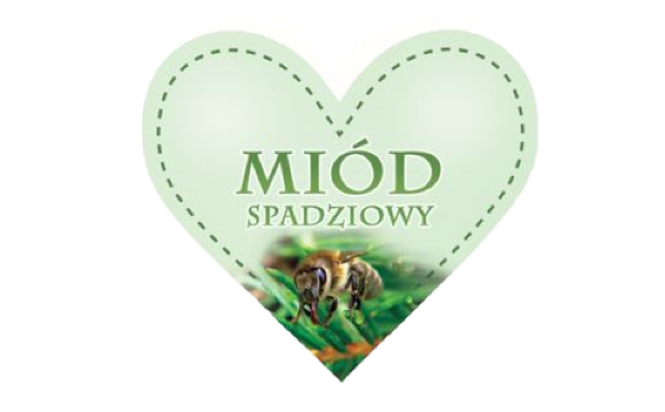 

Etykiety 50 szt Serce Miód spadziowy