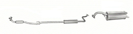 Глушители в сборе Toyota Yaris 1,3 02-05r.