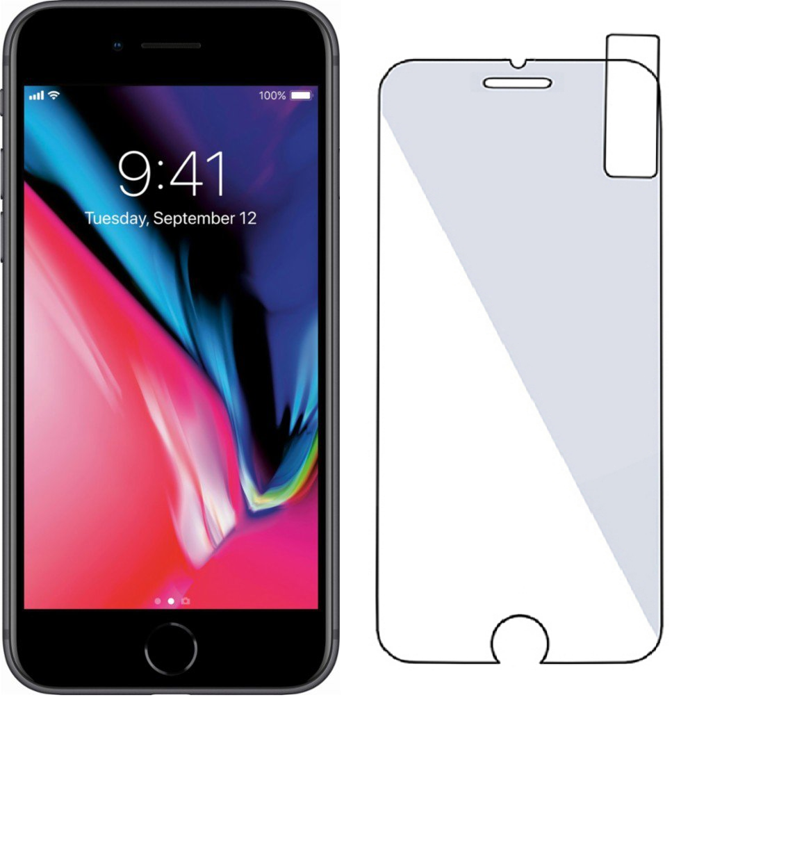 

Szkło Hartowane 9H Ochronne do Iphone 8 4,7''