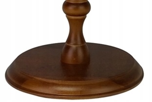 Globus 320mm PODŚWIETLANY 2w1 CIEMNA STOPKA DREWNO Bohater brak