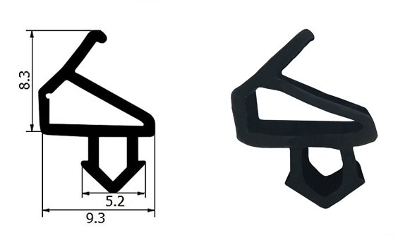 Uszczelki uszczelka do okien PCV okna BRUGEMANN Kod producenta KG-22