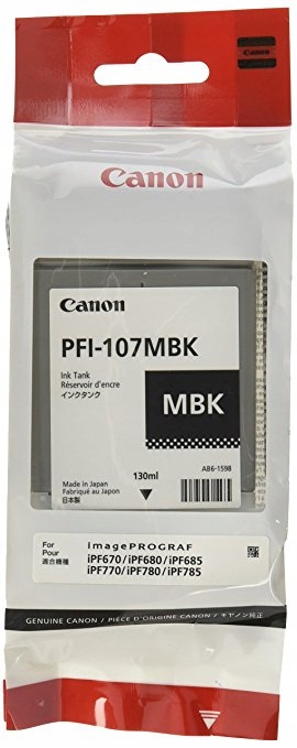 

Tusz org. Canon PFI-107 Mbk iPF770 iPF780 iPF785