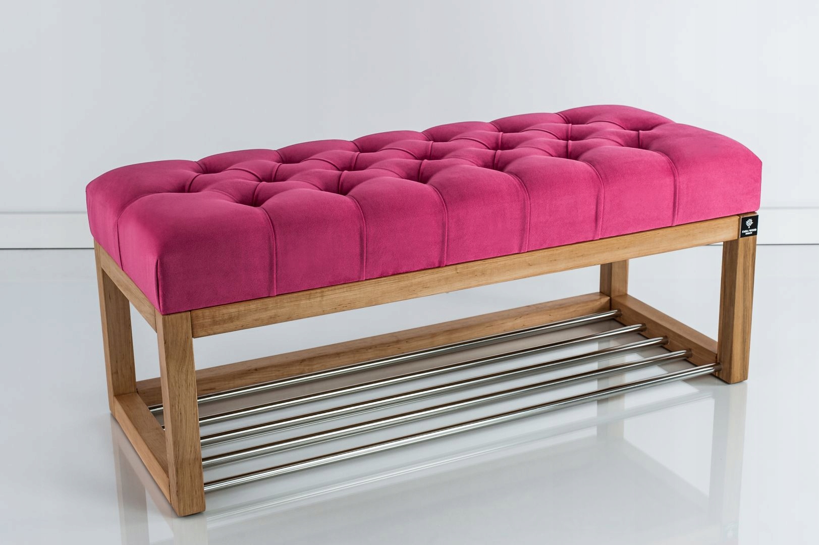 65 Producent Ławka Pikowana Różowa EMRA WOOD Kolor korpusu inny kolor