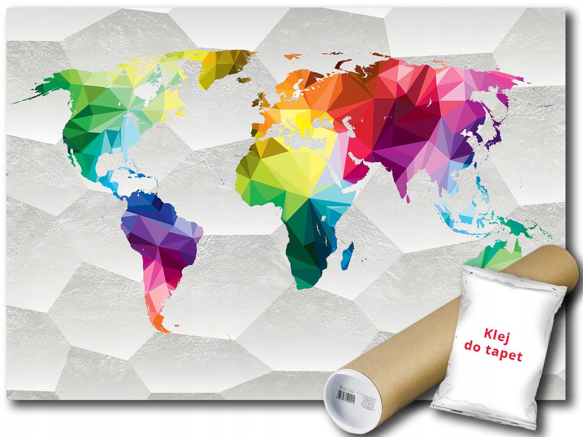 Fototapeta Flizelina Mapa Svet Dúhy 3D 416x290