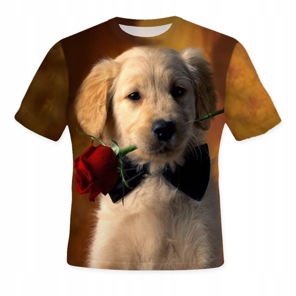 

Koszulka Fullprint T-shirt Szczeniaczek L Modna
