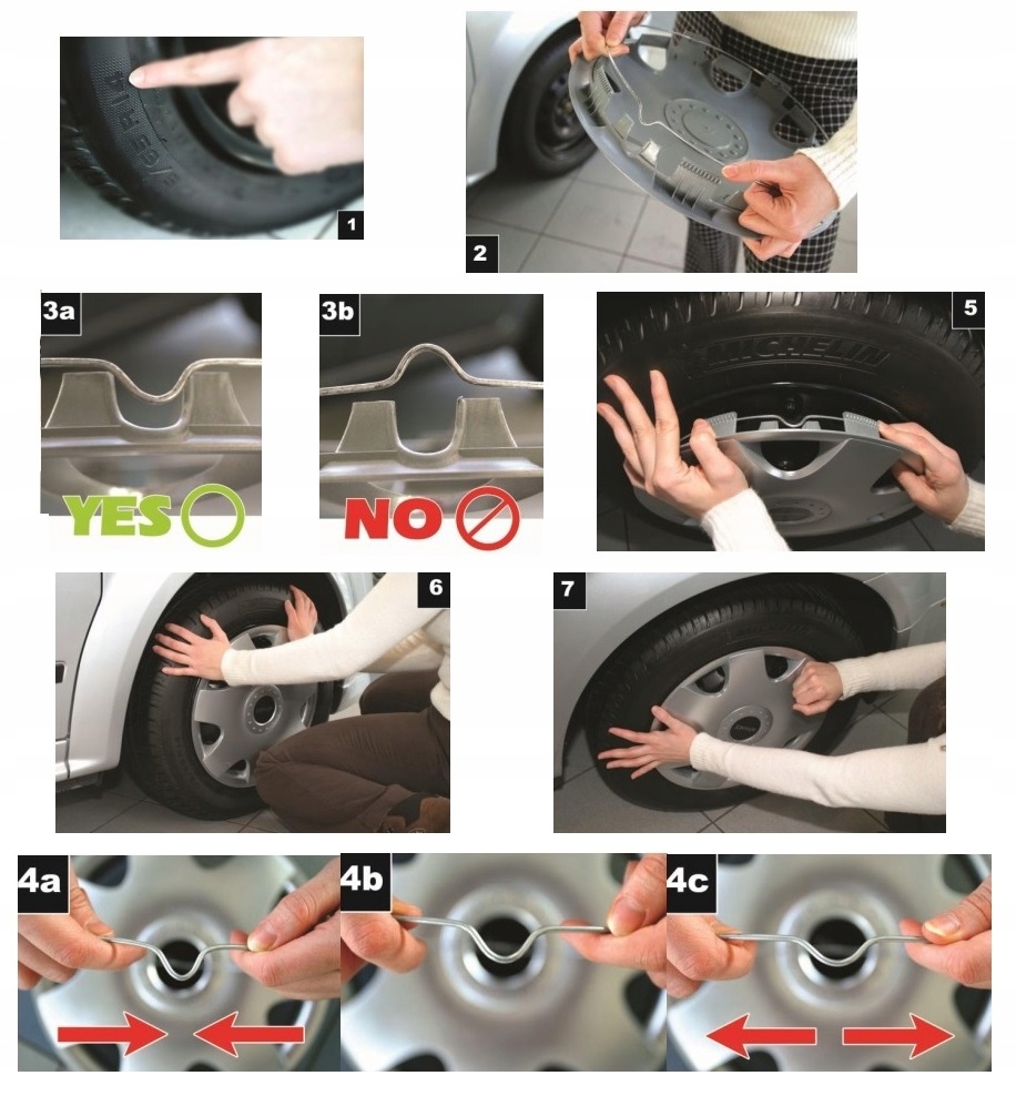 KOLPAKI 15 CZARNE do opel audi vw ford citroen Rim diameter 15