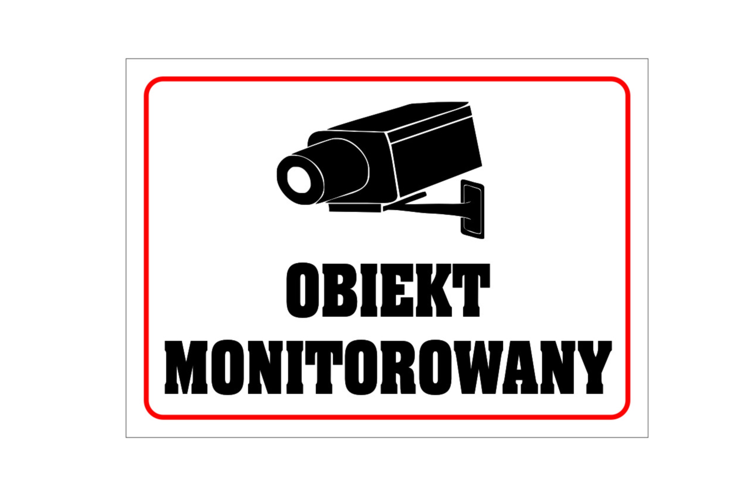 

Tabliczka pcv Obiekt Monitorowany 29x40