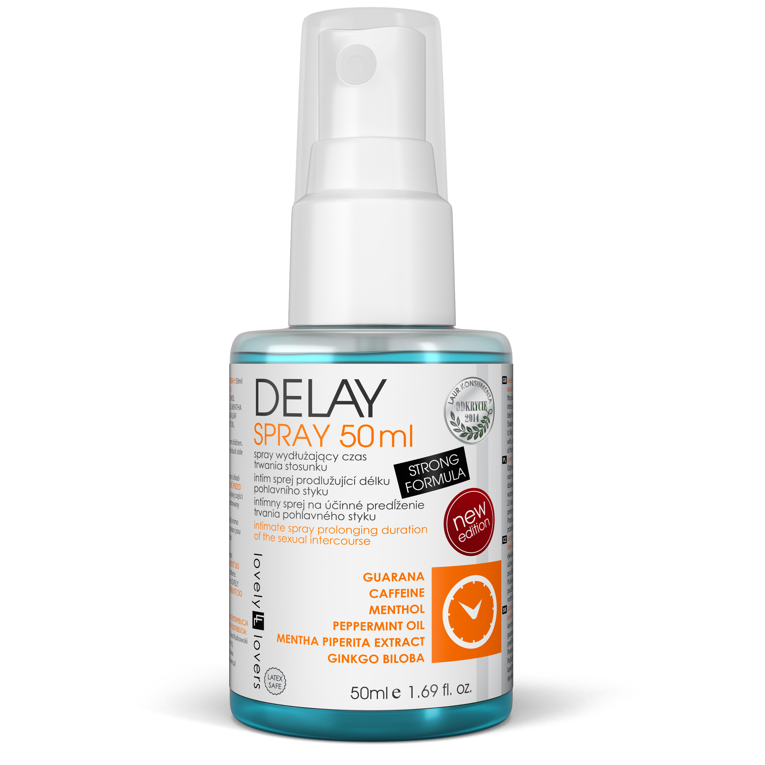 Spray wydłużający stosunek Lovely Lovers Delay 50