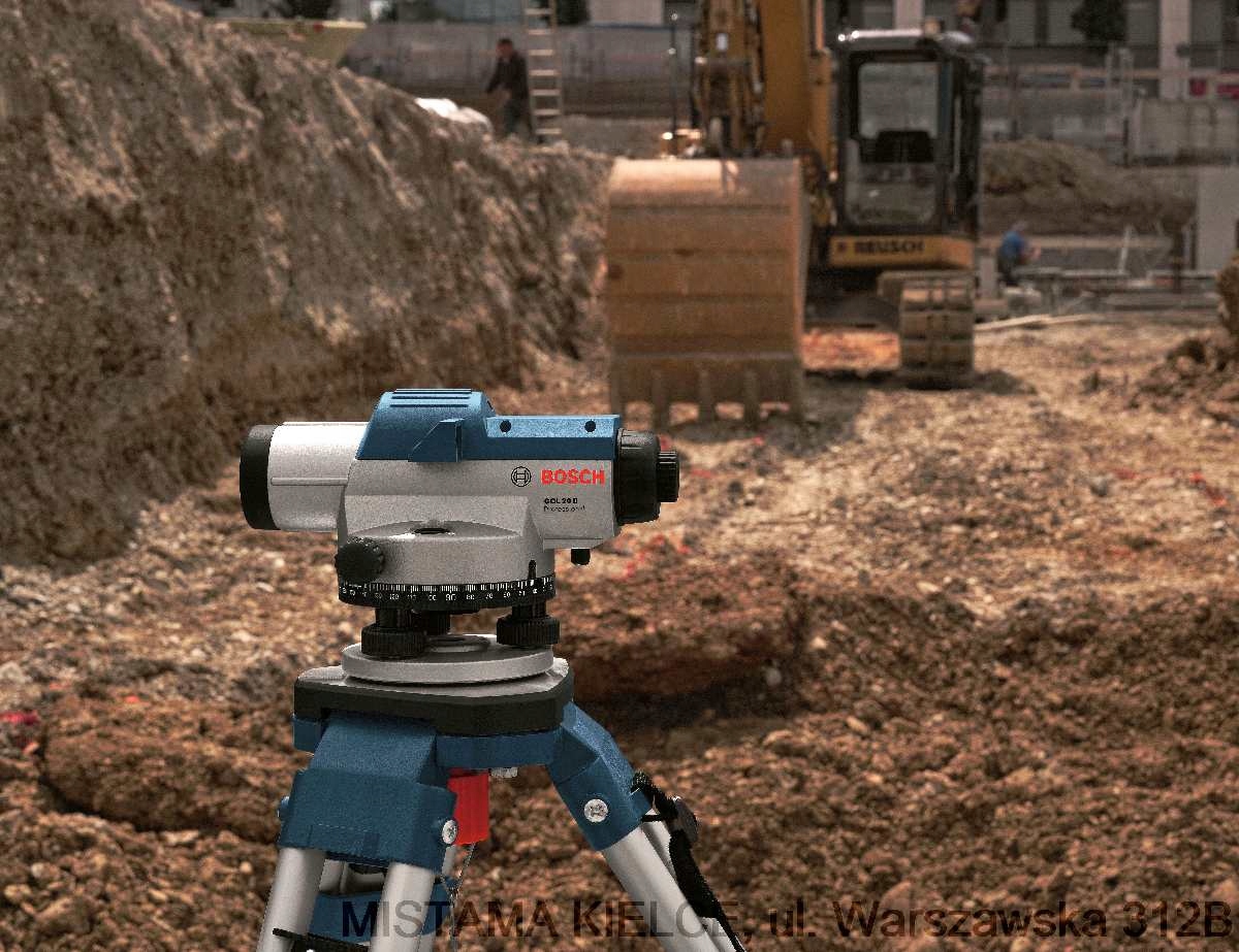 NIWELATOR OPTYCZNY GOL 20 D BOSCH Waga produktu z opakowaniem jednostkowym 10 kg