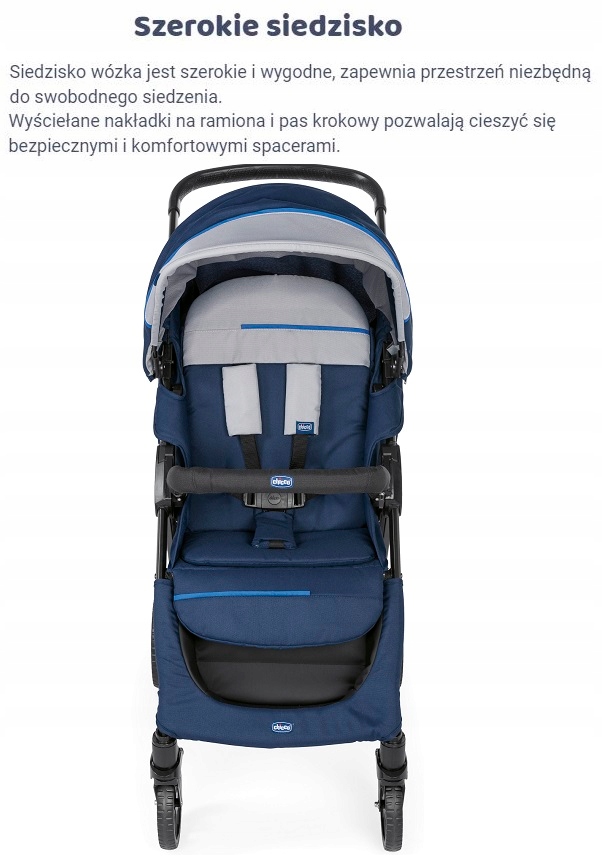 CHICCO - KWIK.ONE wózek spacerowy - praktyczny Składanie na płasko