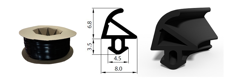 Uszczelki okna okien okienna S-1113 Szpula 300mb Marka inna