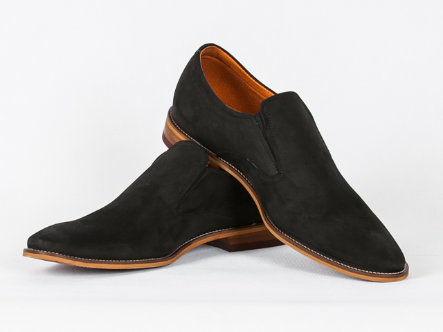 Agda 744 pánské polobotky Polské černé 45 Kůže