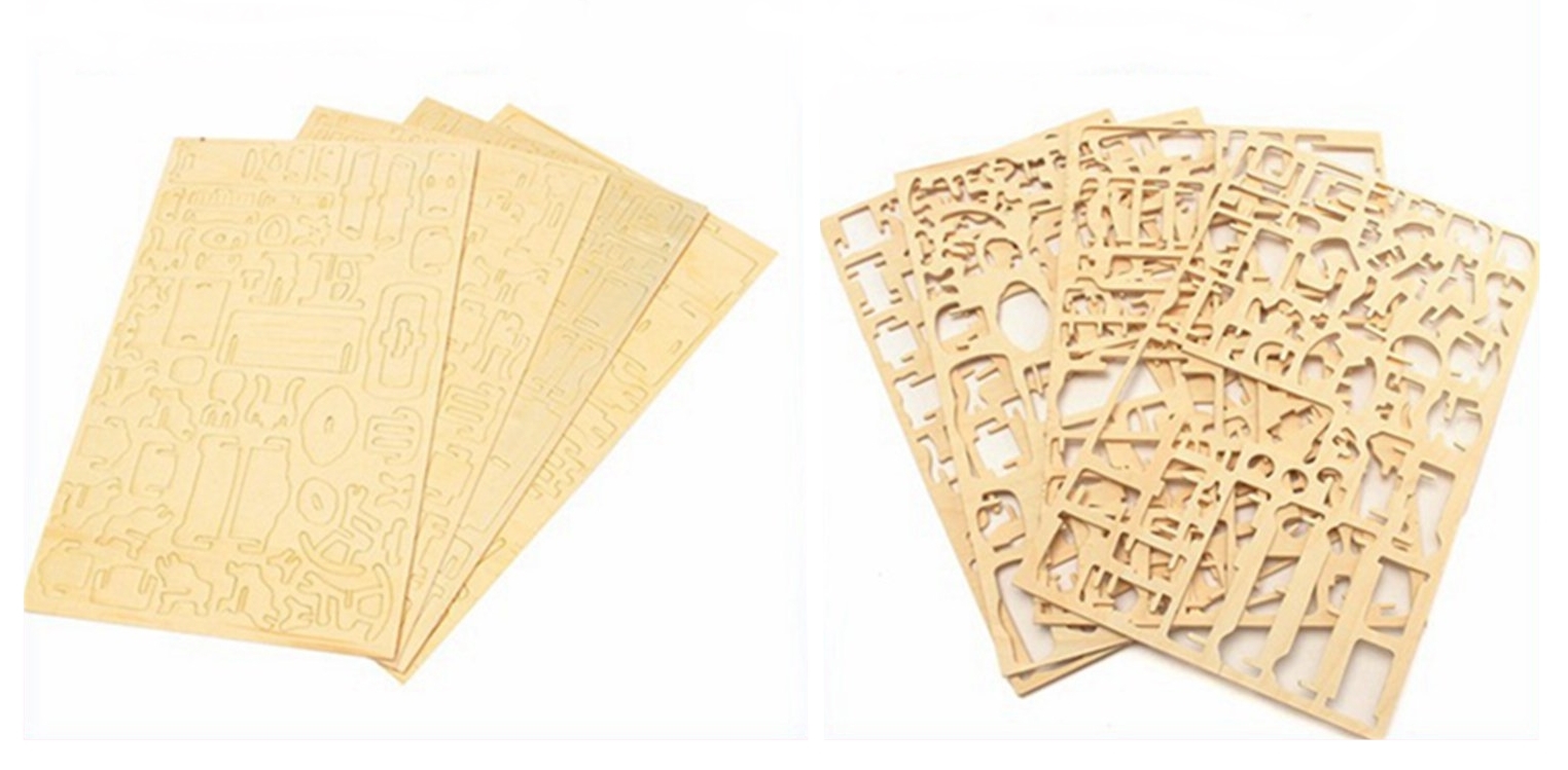 PUZZLE MEBELKI DREWNIANE 3D POKÓJ GOŚCINNY P008 Kolekcja 3D