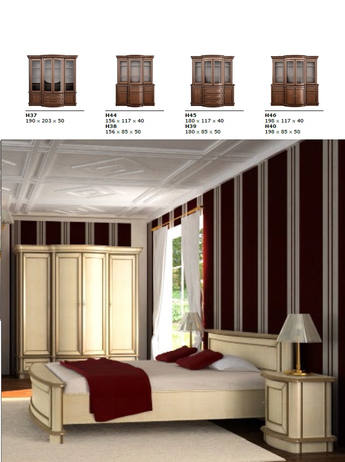 Witryna, el. z drewna, dąb HV Montaż meble złożone