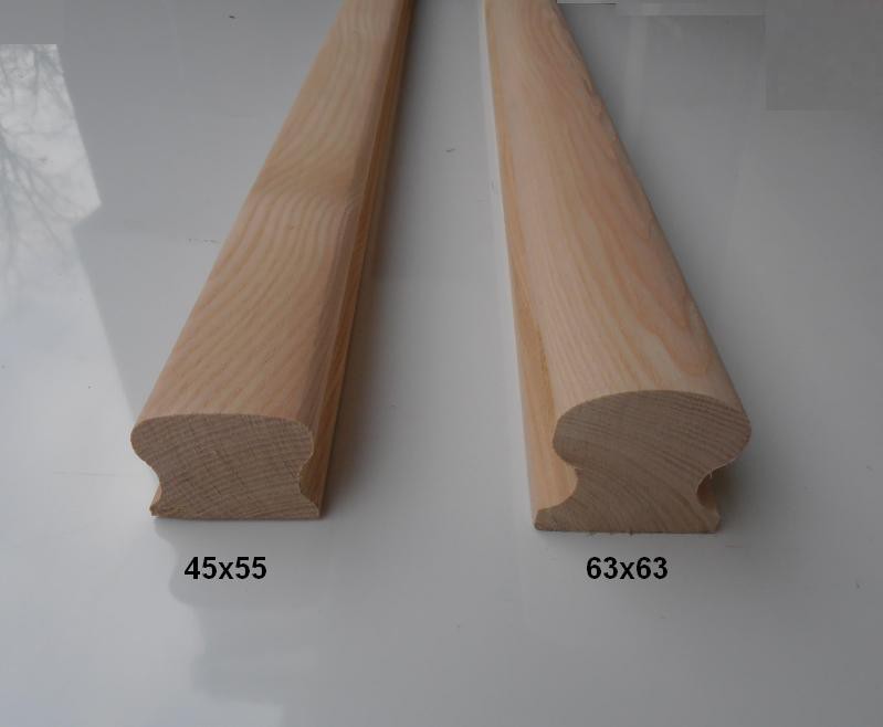 PORĘCZ JESIONOWA JESION 45x55mm - POCHWYT -SOLIDNA Materiał drewno