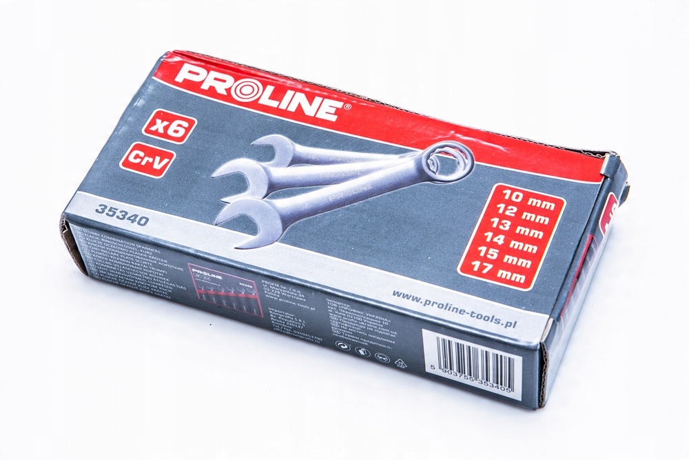 

Klucze Oczkowo-płaskie Krótkie 6 Szt Proline 35340