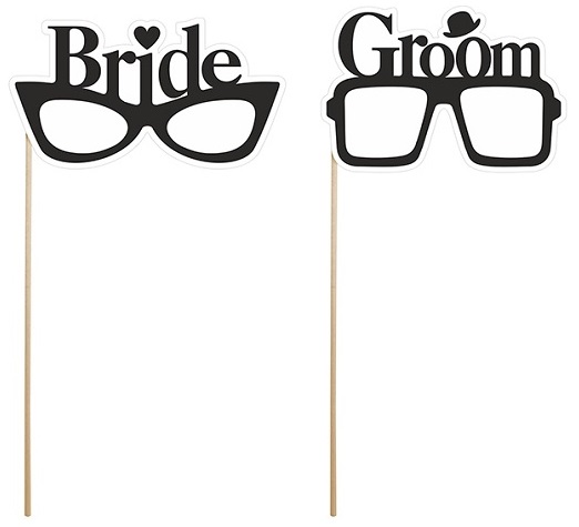 

Karteczki Okulary Bride Groom Na Sesję Foto Hit