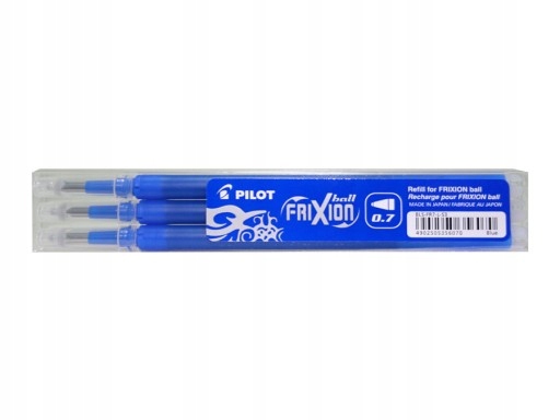

Wkład wymazywalny Pilot Frixion 0,7 niebieski 3szt