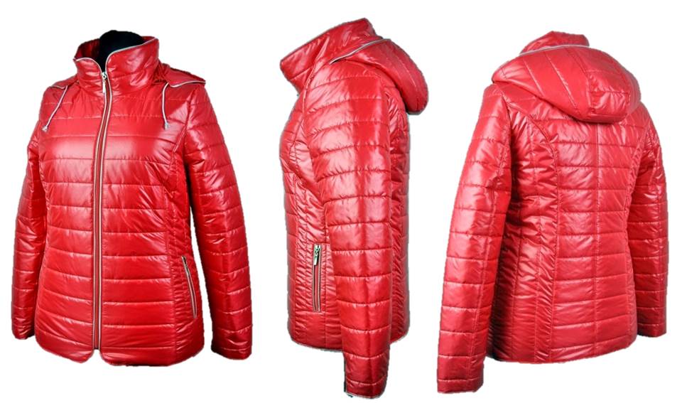 KURTKA PIKOWANA PRZEJŚCIOWA DUŻY ROZMIAR 3XL 52 54 Kolor wielokolorowy