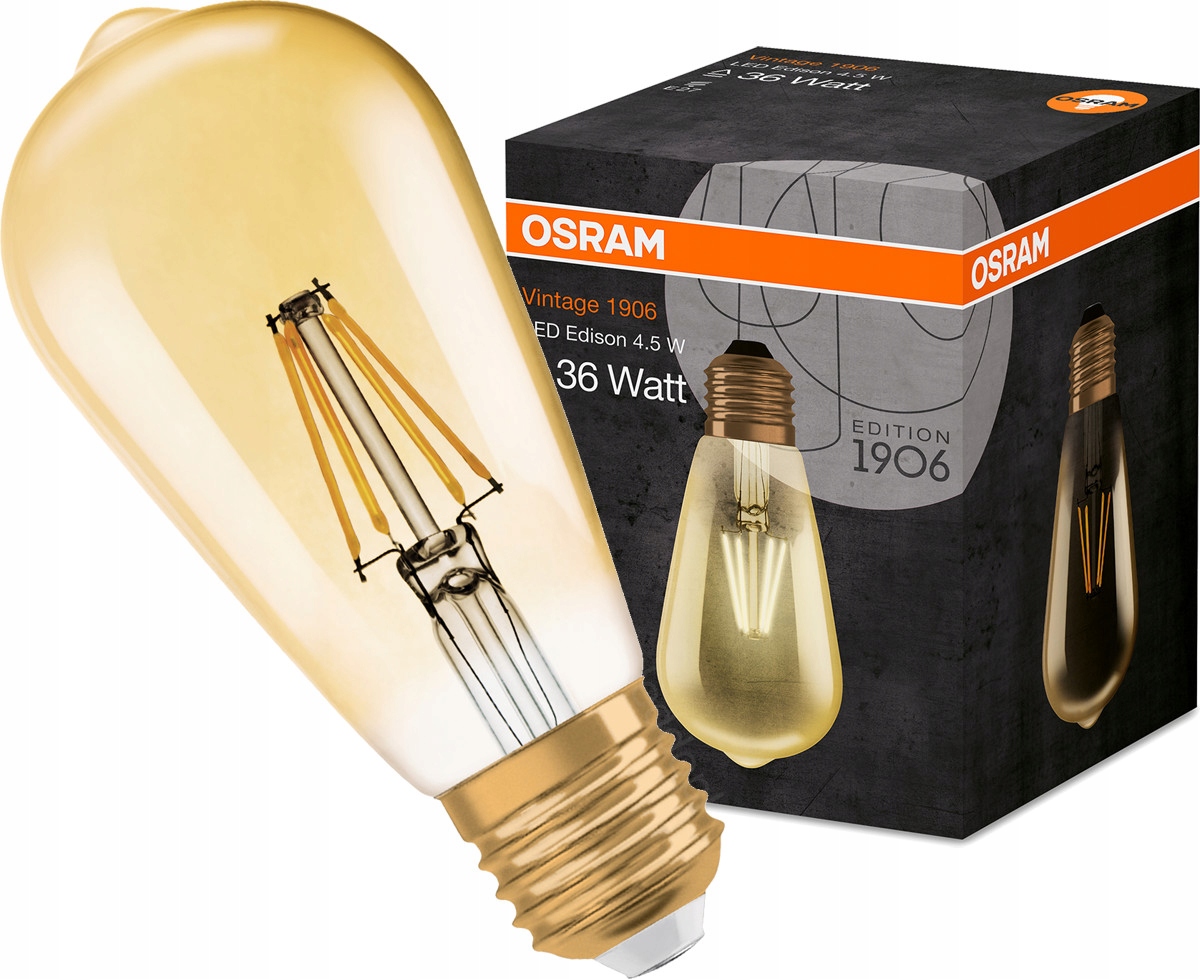 

Żarówka Dekoracyjna Led Filament Edison E27 4,5W