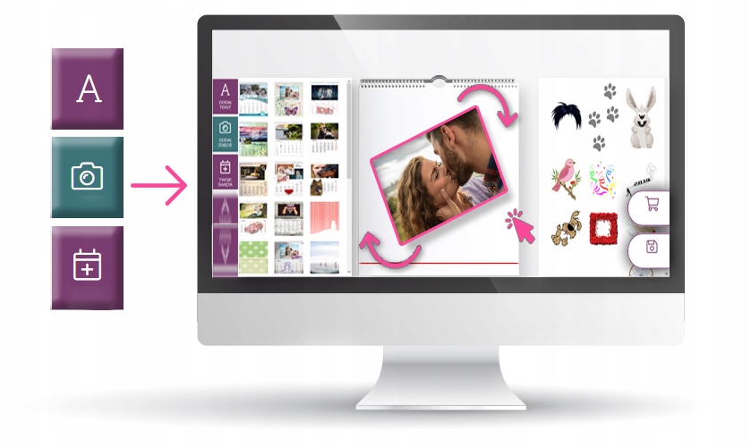 FOTO-PUZZLE DUŻE A3 TWOJE ZDJĘCIA TEKSTY KREATOR Liczba elementów 104