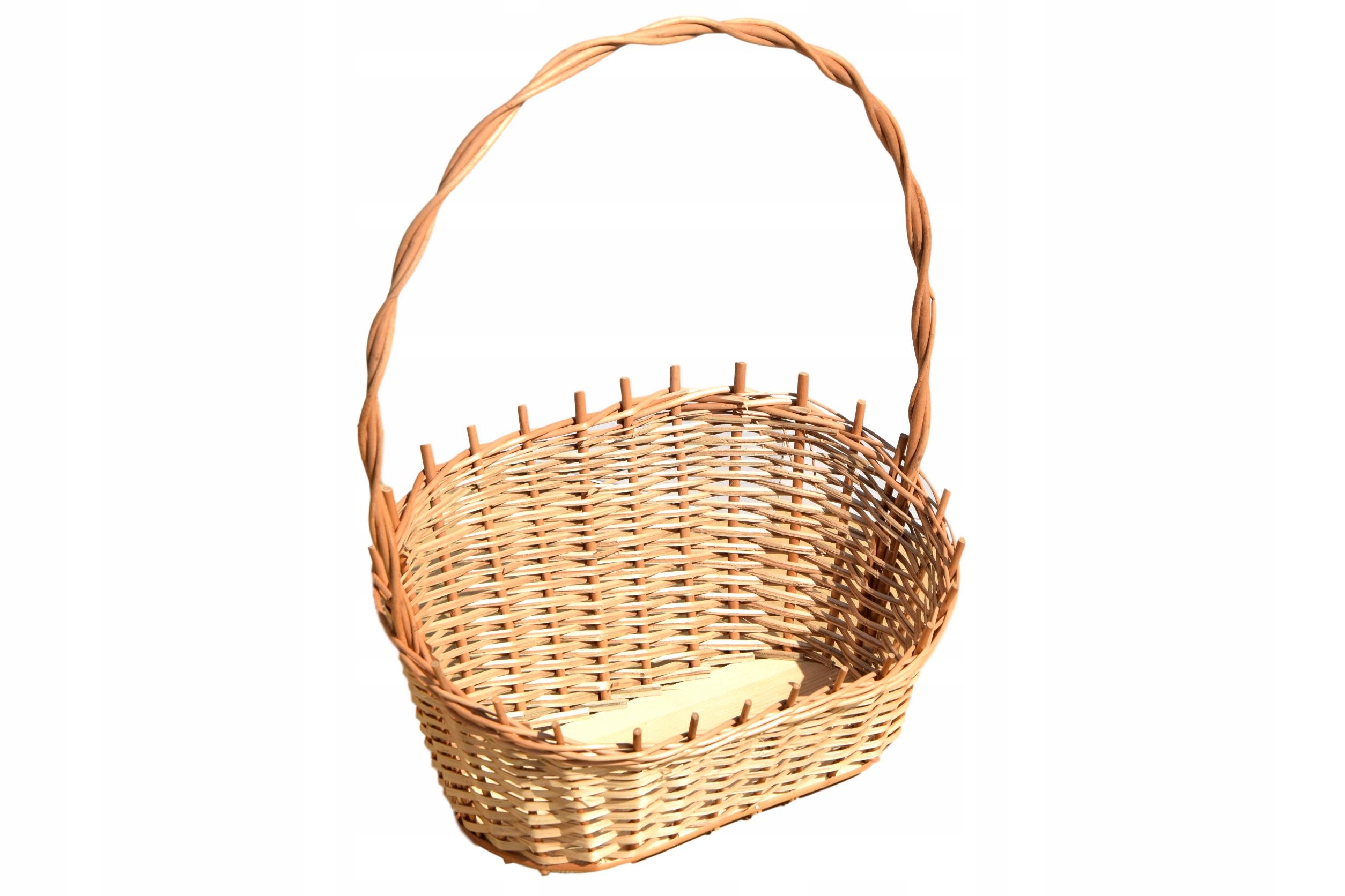 Koszyk prezentowy KOSZ z wikliny NA KWIATY średni Marka Wiklinowe Cuda