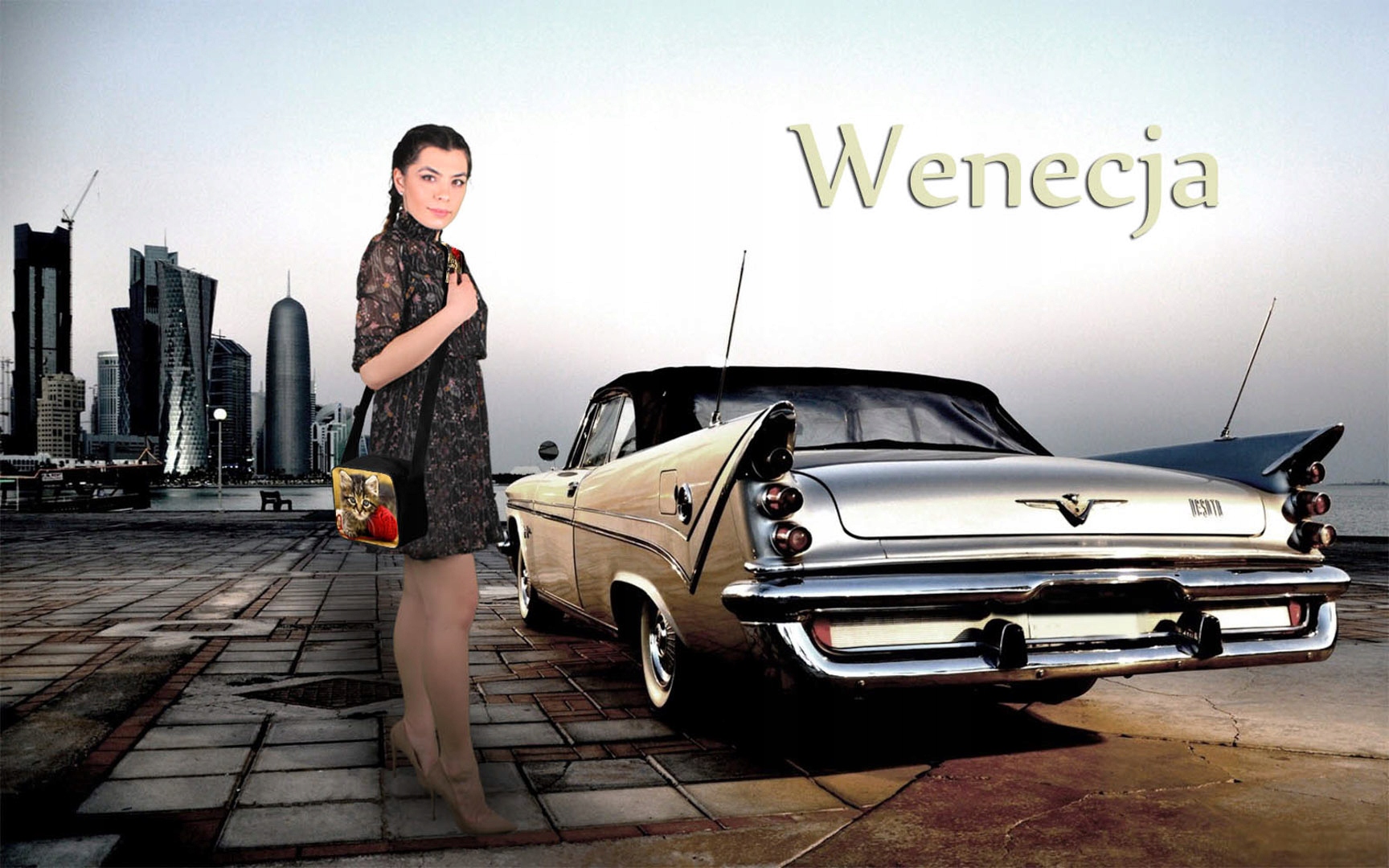 TOREBKA MINI KOT 10 KŁĘBUSZEK SŁODKI MAŁY PL Wzór dominujący print (nadruk)