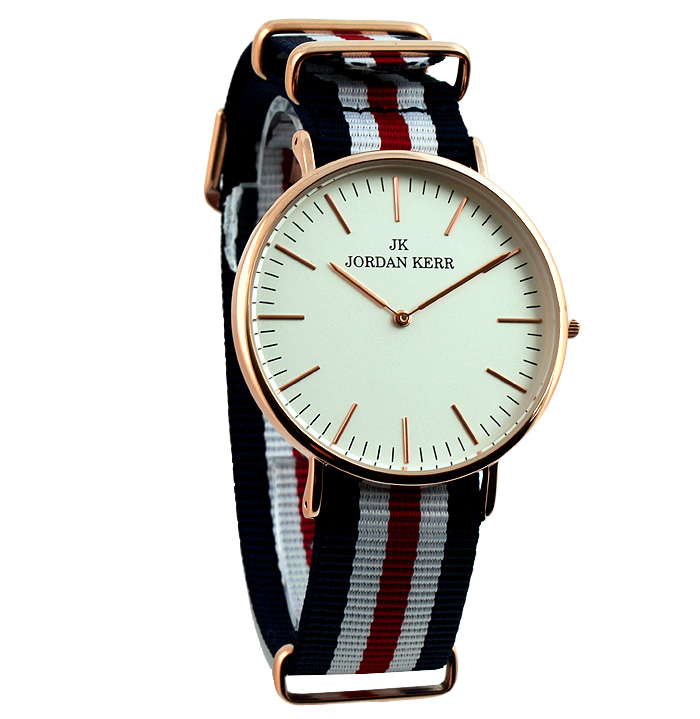 

Zegarek Jordan Kerr 010 pasek materiał + pudełko