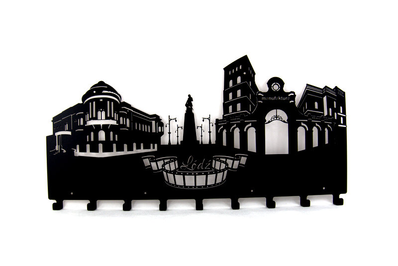 Věšák Na Oblečení, Nástěnné klíče do předsíně Loď Černý Kovový Velký