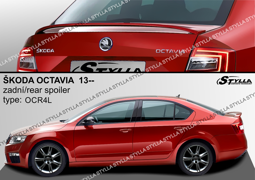 spoiler spojler do Skoda Octavia MK3 2012-- 3 typy Producent części Inny