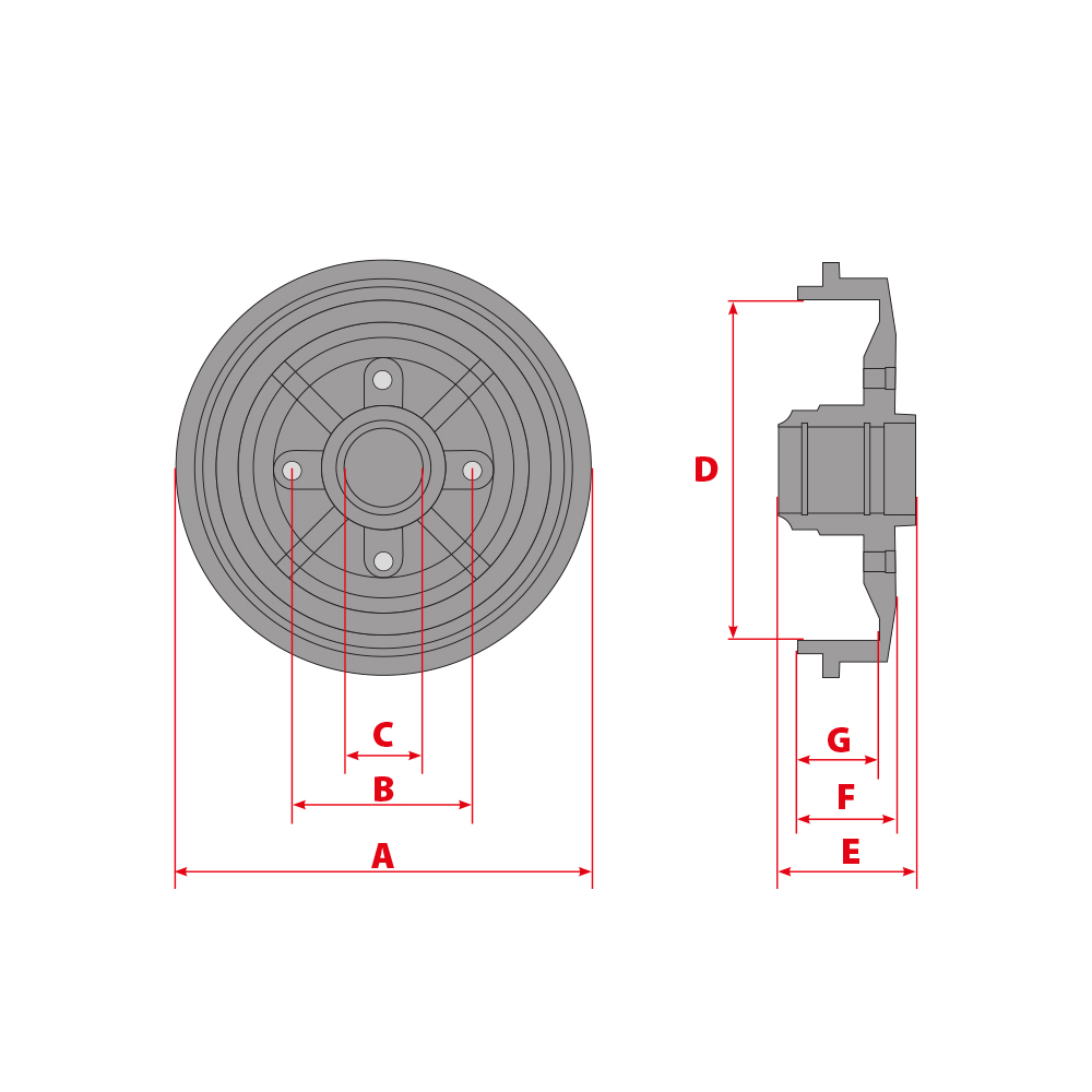 SZCZEKI BEBNY SPR GOLF 3 PASSAT POLO VENTO FELICIA Weight with packaging 12 kg