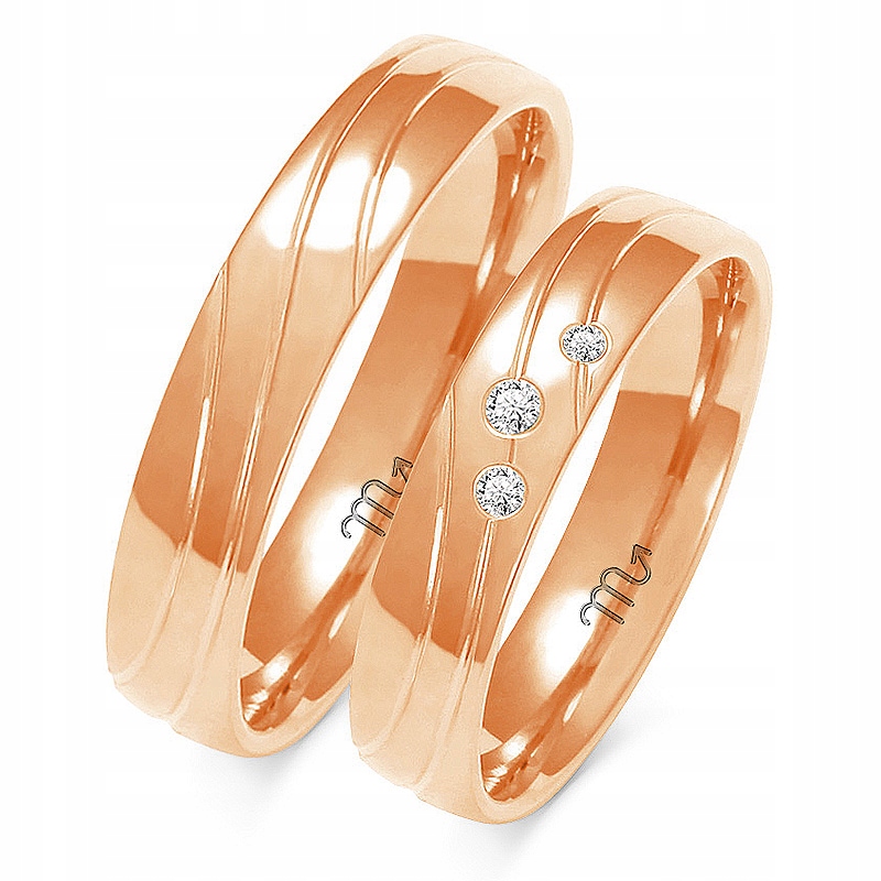 Zlaté Prsteny 14K 4,5 mm Zirkon id A-137
