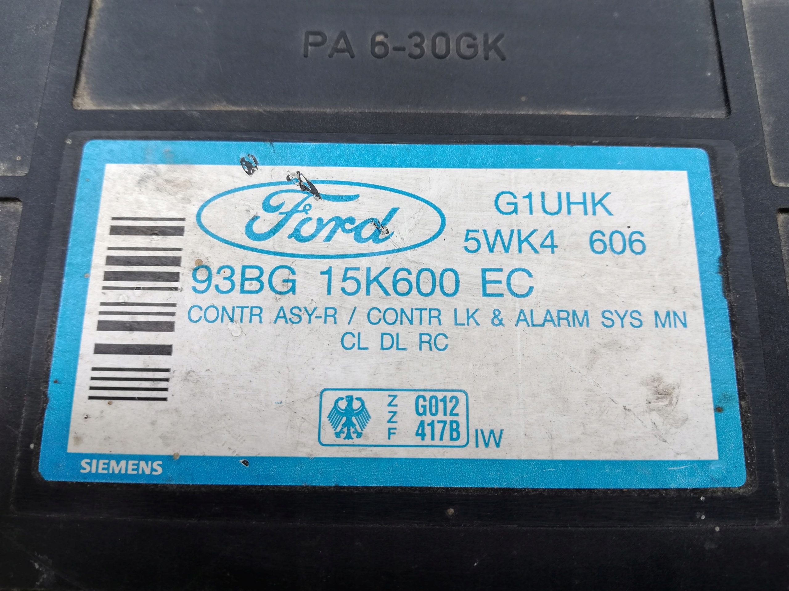 Модуль komfortu Ford Mondeo Mk1 Mk2 93bg15k600ec Производитель запчасти Siemens foto 0