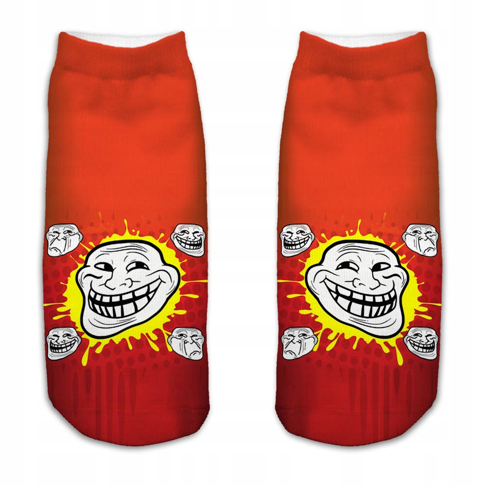 

Skarpetki Stopki Fullprint 3D Troll Face Modne