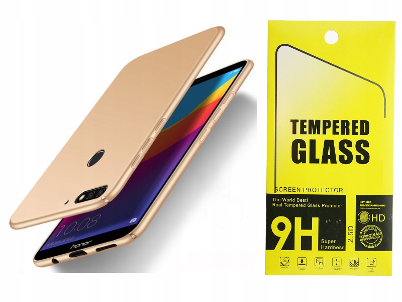 

Etui Ultra Slim Silky Touch Huawei Y7 2018 + Szkło