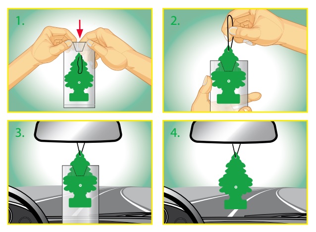 WUNDER BAUM ZAPACH CHOINKA PINA COLADA PINA KOLADA Rodzaj zawieszki