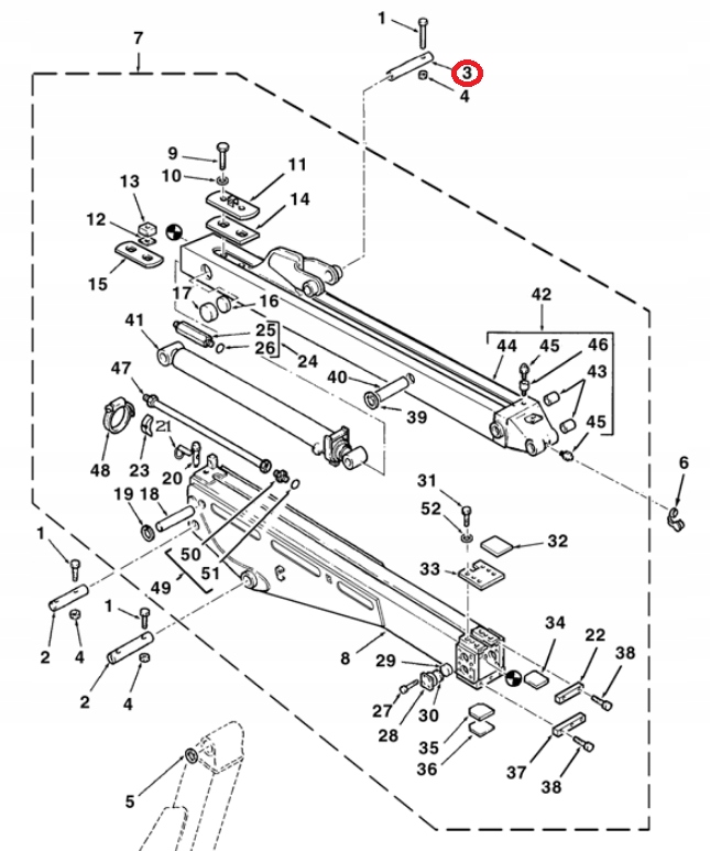 SWORZEN LYZKI TYLNEJ TEREX 760 860 960 3522720M2 Machine type Excavator Backhoe loader Loader