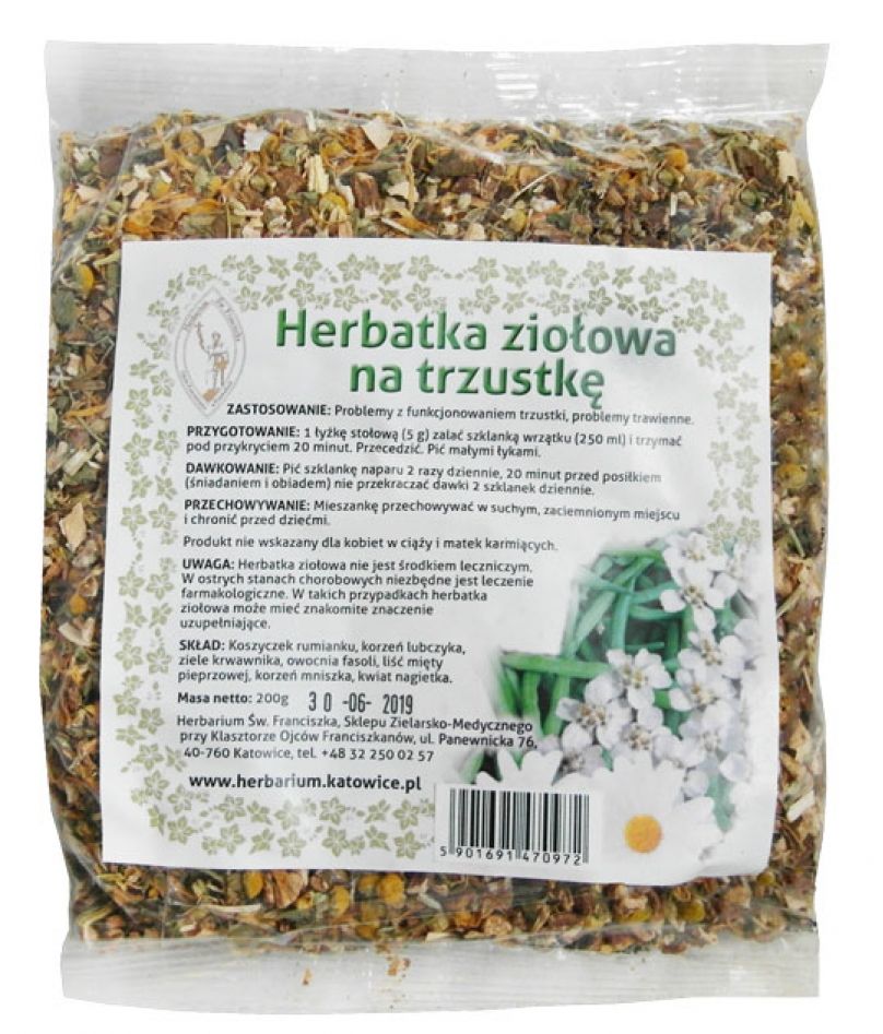 

Herbatka ziołowa Na Trzustkę sypka 200g, trzustka